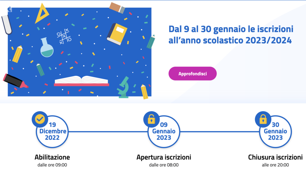 Sito Iscrizioni online
